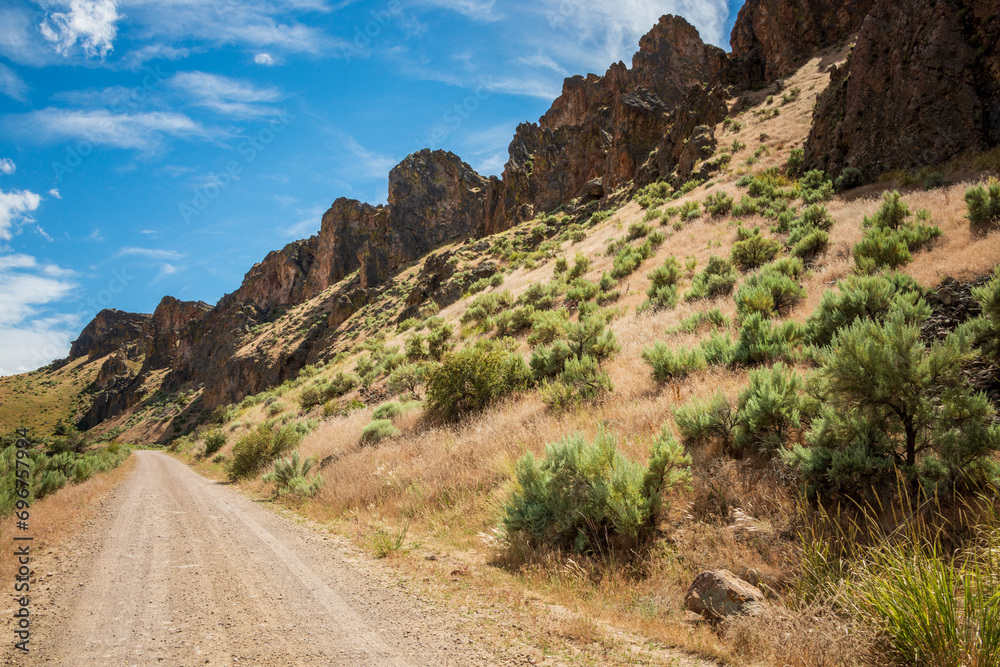 Road Through Succor Creek State Natural Area, Oregon Road Through Succor Creek State Natural Area, Oregon