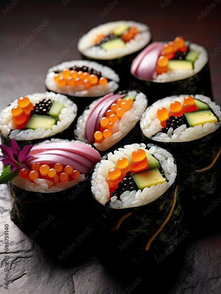 Savory Sushi Rolls: Delectable Culinary Artistry for Kitchen Delights