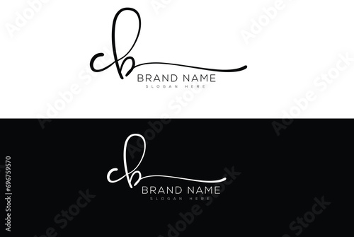 CB initial monogram handwritten signature logo photo