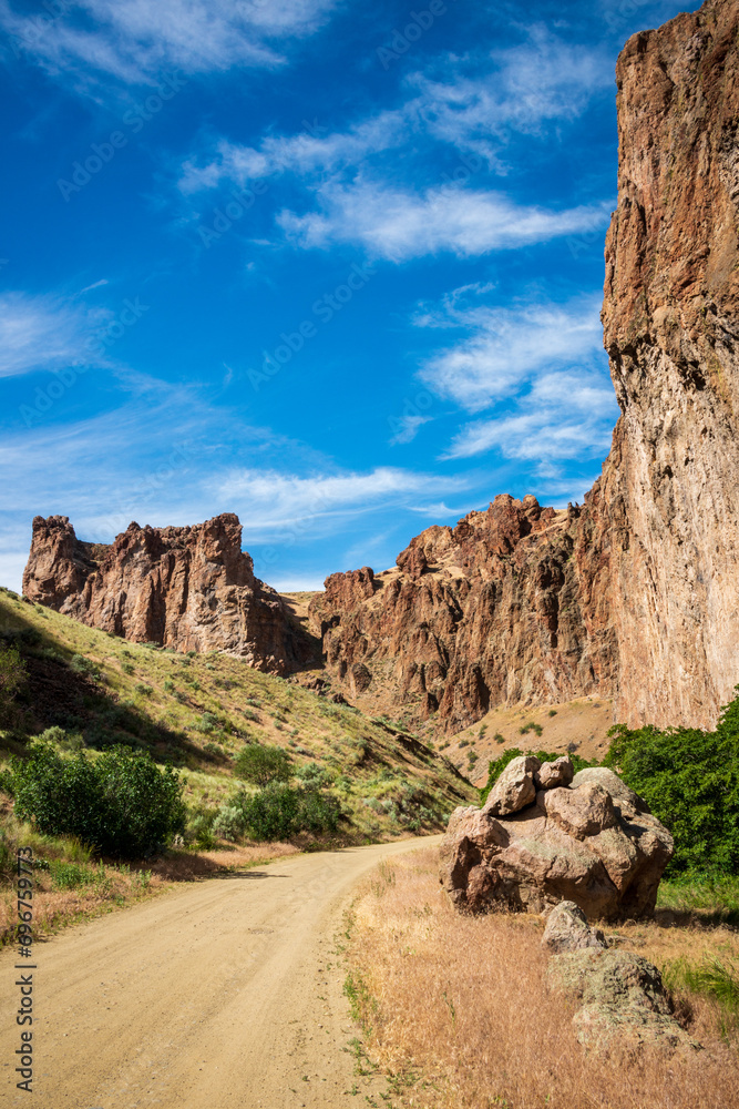 Road Through Succor Creek State Natural Area, Oregon Road Through Succor Creek State Natural Area, Oregon