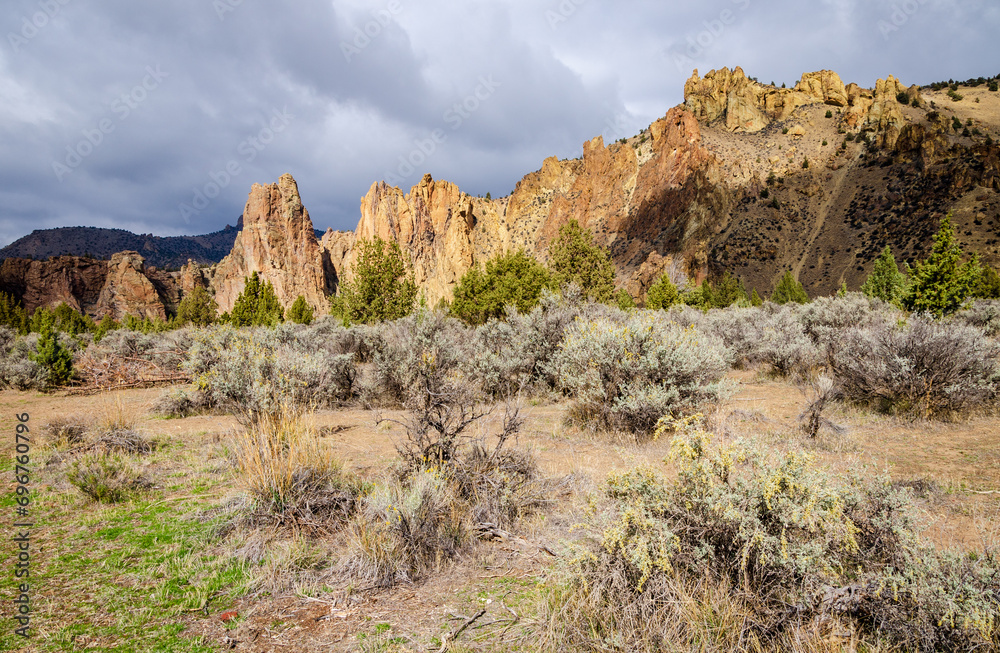 Buttes at Smith Rock State Park in central Oregon