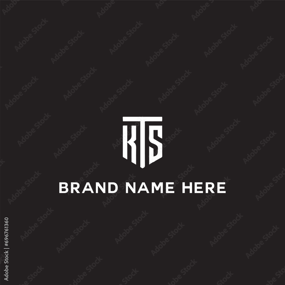 KTS logo. K T S design. White KTS letter. KTS, K T S letter logo design. Initial letter KTS linked circle uppercase monogram logo. K T S letter logo vector design.	
