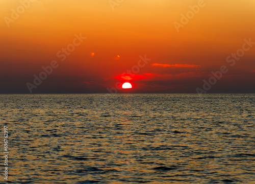 Panaromic Sunset on Ostsee