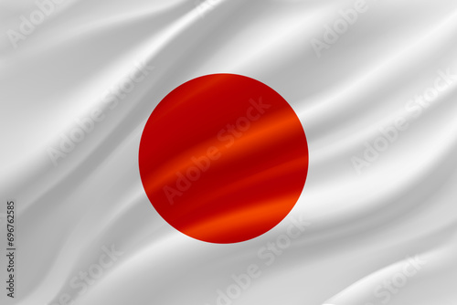 National flag of Japan. 3d vector illustration Free Download National flag of Japan. 3d vector illustration - GFXLoad