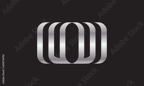 lETTER WO MODERN LOGO