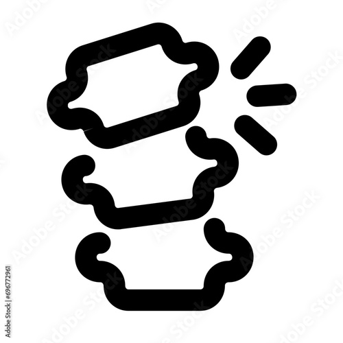 Osteochondrosis Line UI Icon