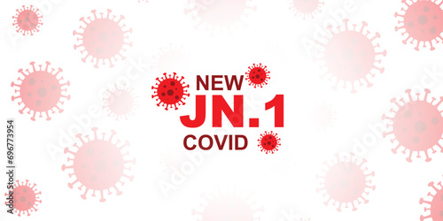 JN.1 covid coronavirus protect your self banner or poster design vector illustration