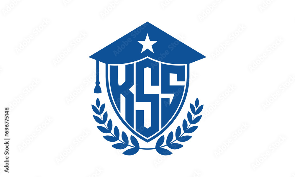 Vetor de KSS three letter iconic academic logo design vector template ...