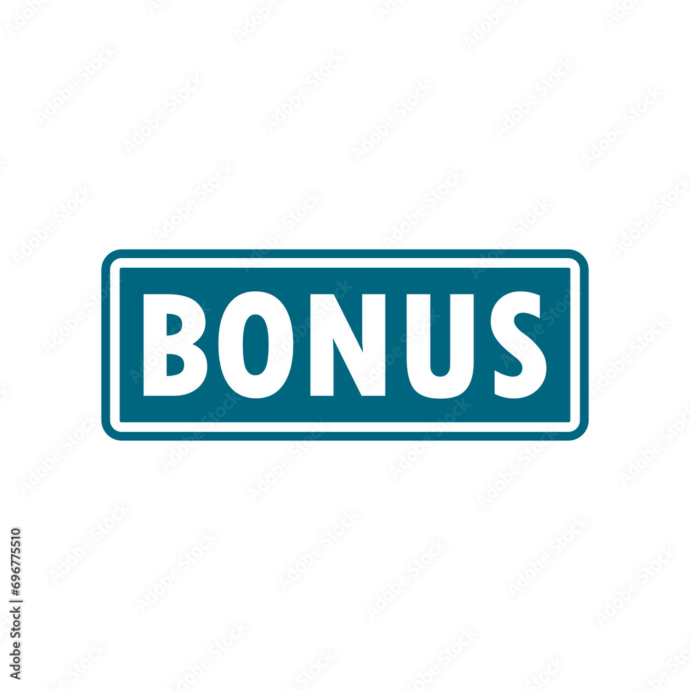 Bonus blue sign icon isolated on transparent background Bonus blue sign icon isolated on transparent background