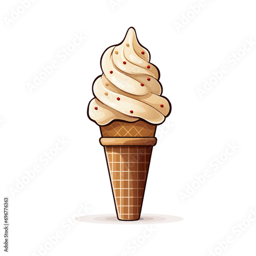 ice, cream, cone, ice cream, dessert, icecream, cold, food, sweet, chocolate, isolated, vanilla, wafer, white, ice-cream, frozen, summer, soft, snack, waffle, vector, strawberry, refreshment, scoop, d