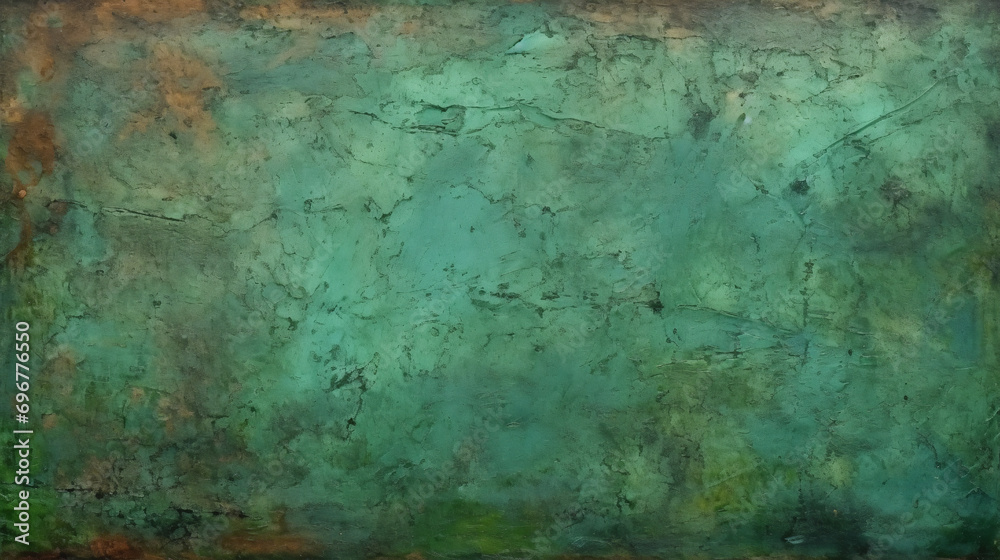 Green old rusty concrete wall background texture
