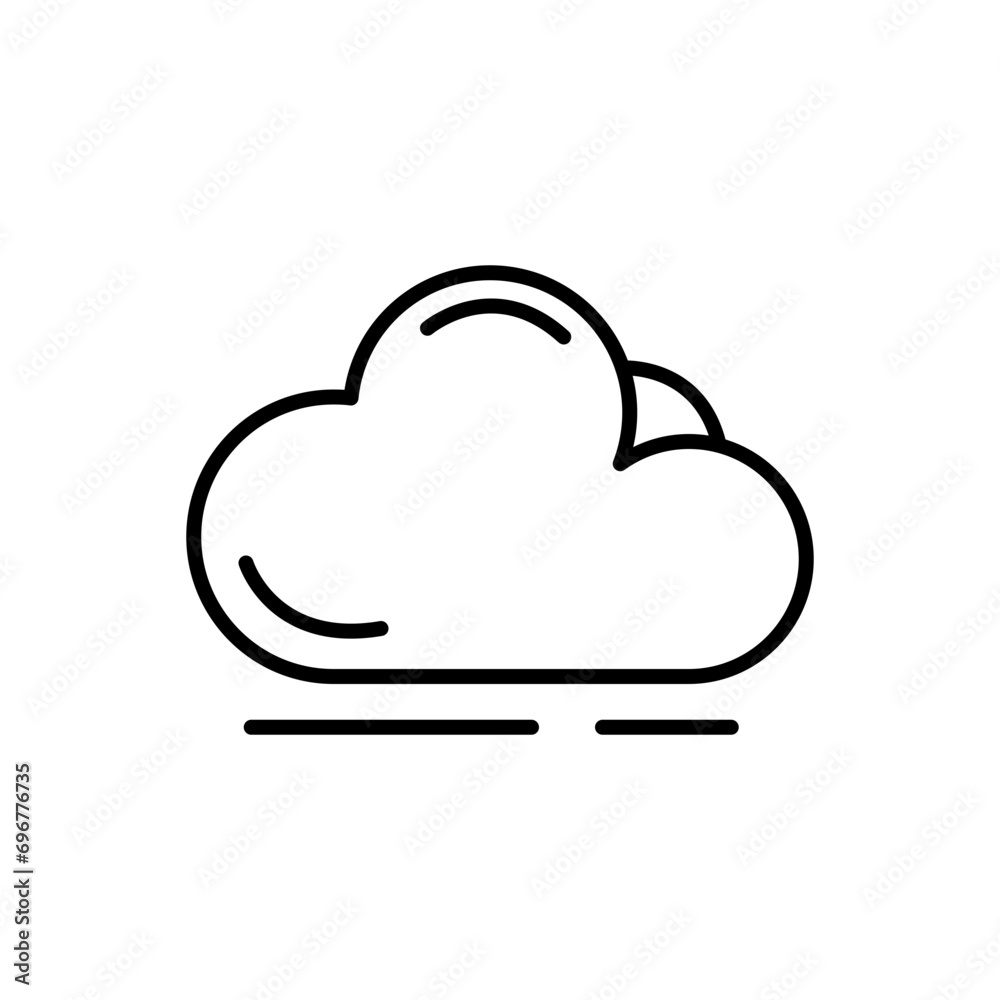 Cloud outline icons, minimalist vector illustration ,simple transparent graphic element .Isolated on white background Cloud outline icons, minimalist vector illustration ,simple transparent graphic element .Isolated on white background