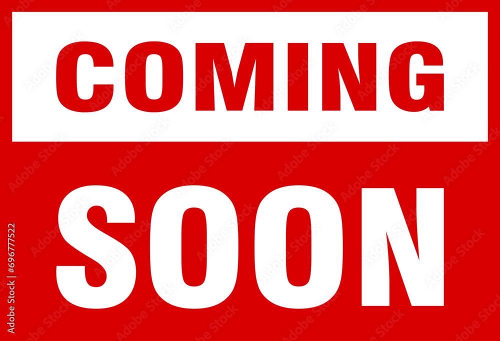 Coming soon red banner, coming soon red sign Coming soon red banner, coming soon red sign