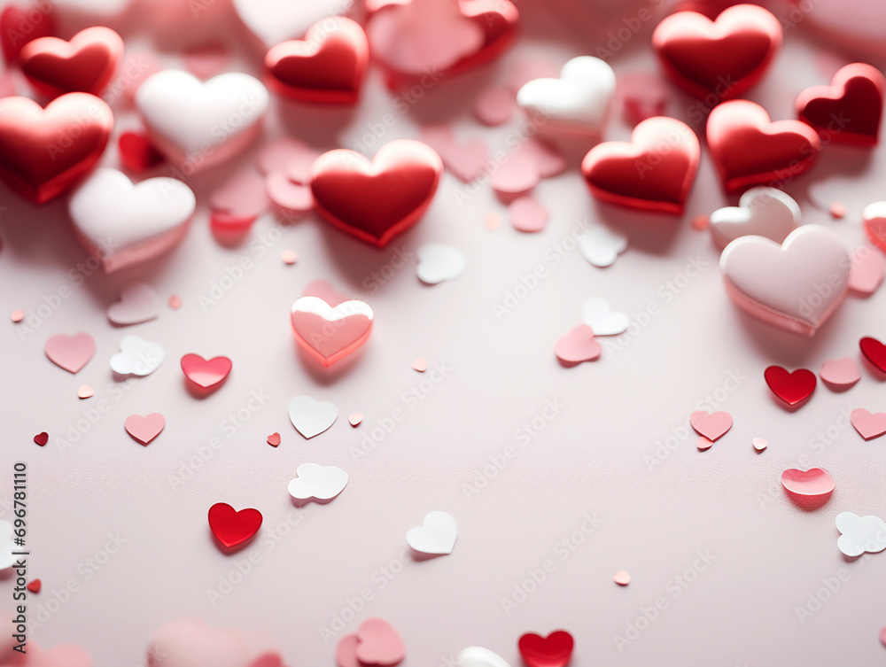 valentines day wallpaper copy space, beautiful abstract background in love concept