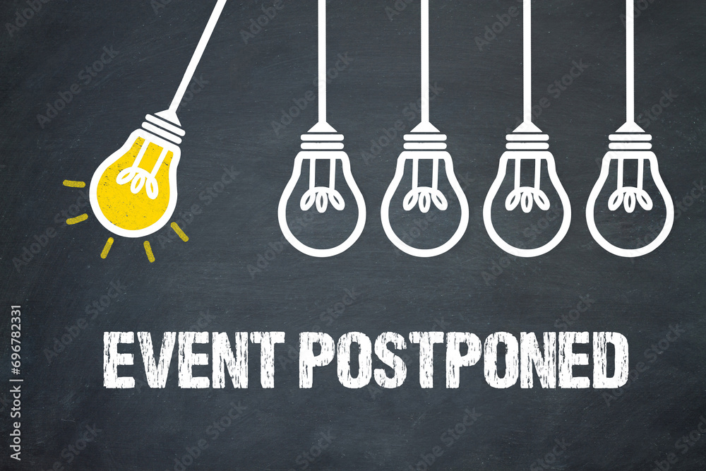 Fototapeta premium Event postponed