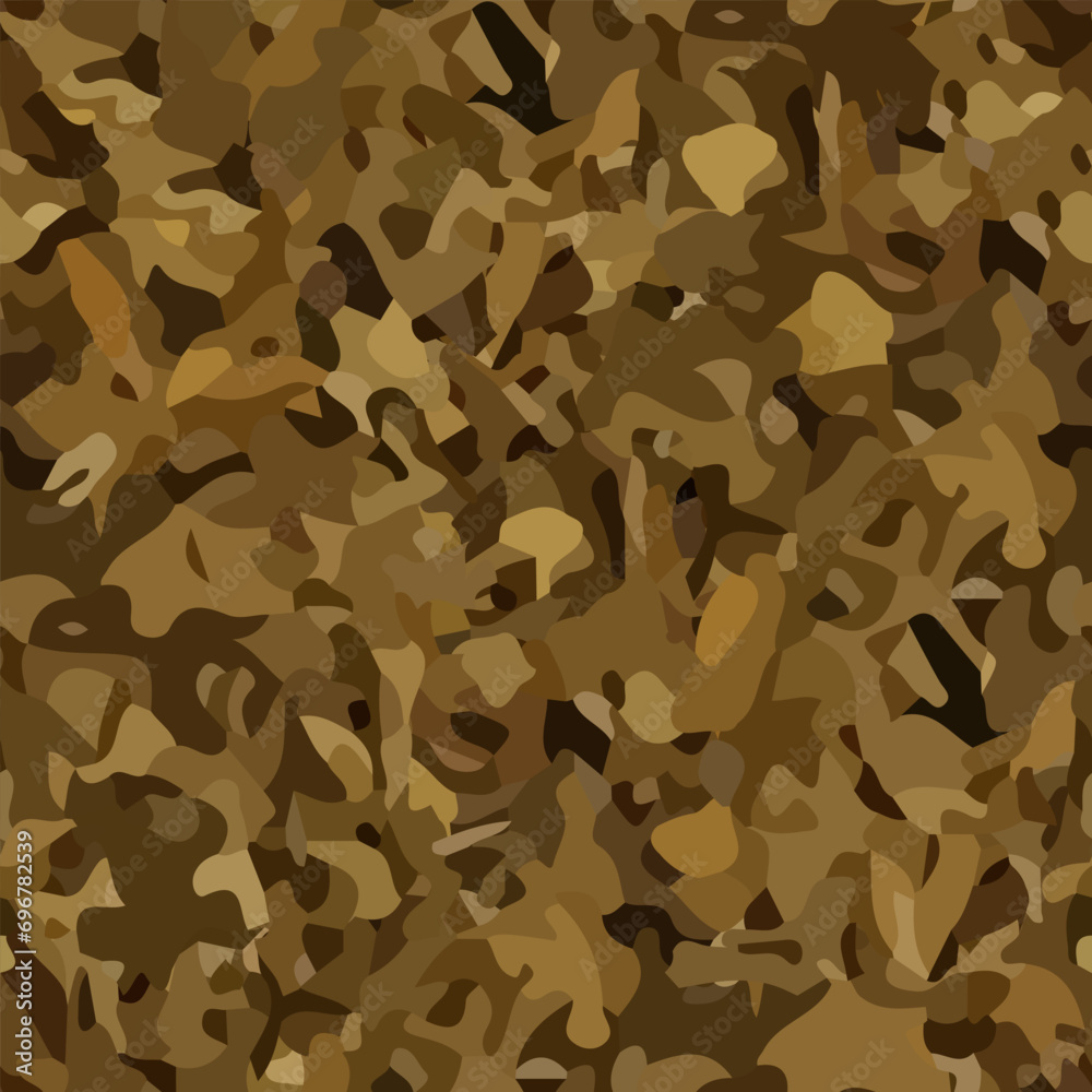Naklejka premium Realistic camouflage Seamless forest pattern. Branches and Oak leaves. Useable for hunting and wildlife photography purposes. Seamless vector illustra