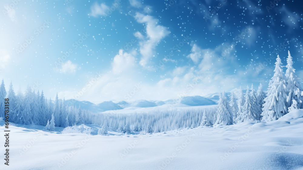 Magical winter background