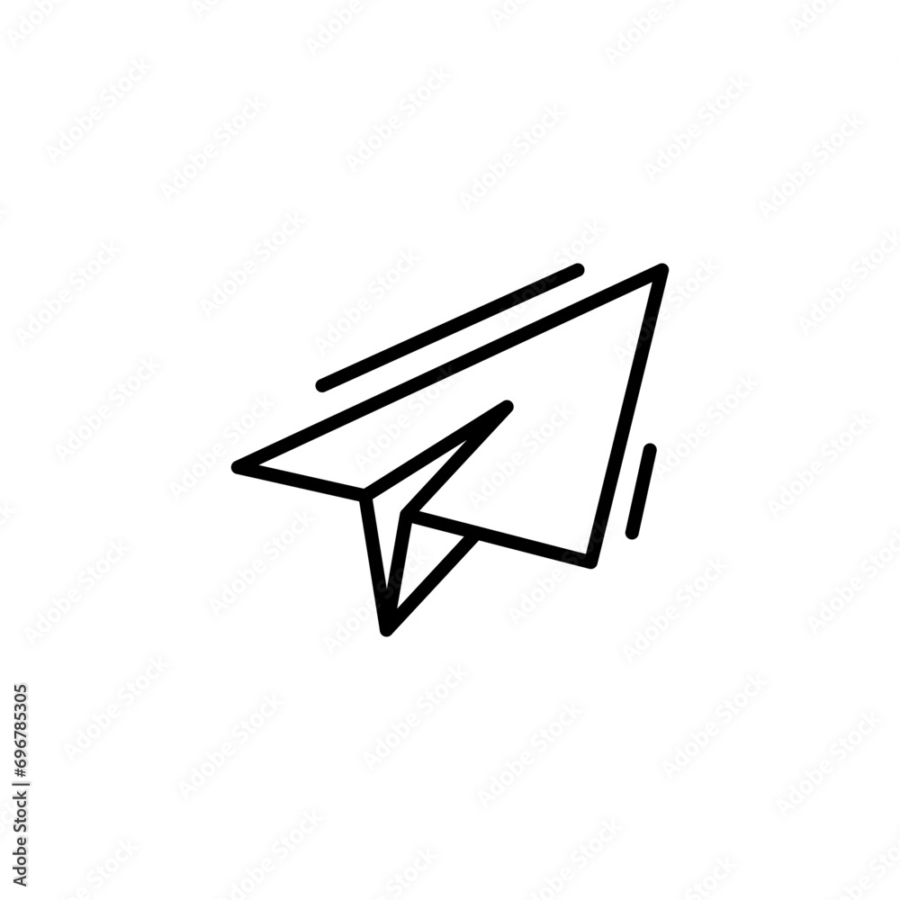 Paper plane outline icons, minimalist vector illustration ,simple transparent graphic element .Isolated on white background Paper plane outline icons, minimalist vector illustration ,simple transparent graphic element .Isolated on white background