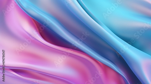 Trendy neon pink purple very peri blue teal colors soft blurred background : Generative AI