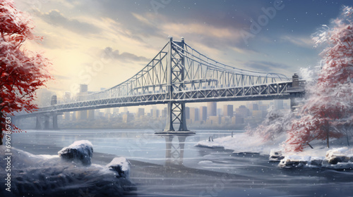 Montreal Jacques Cartier Bridge photo