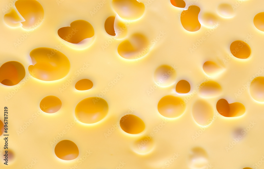 Fototapeta premium swiss cheese close up