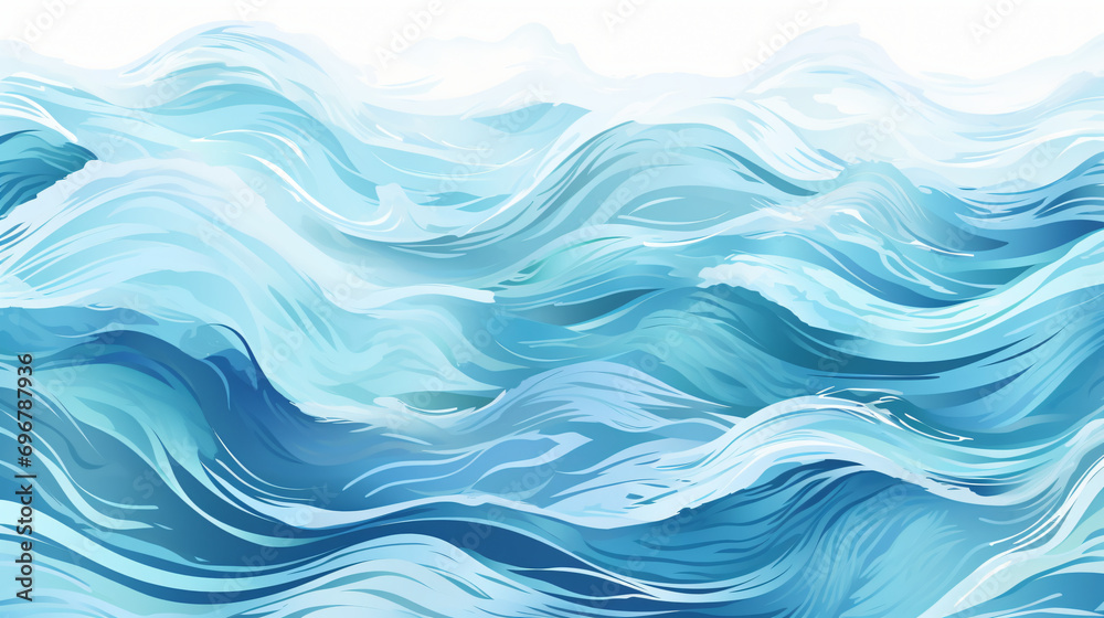 Ocean water waves