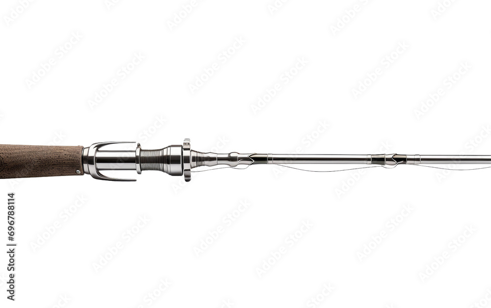 Silver and Professional Fishing Rod, Awe-Inspiring in Its Modern Simplicity and Timeless Appeal with Added Portability Silver and Professional Fishing Rod, Awe-Inspiring in Its Modern Simplicity and Timeless Appeal with Added Portability