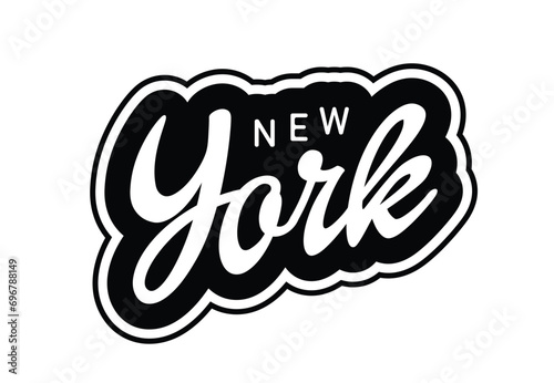 New York city typography design. For apparel,t-shirt,print,home decor elements. Vector illustration.