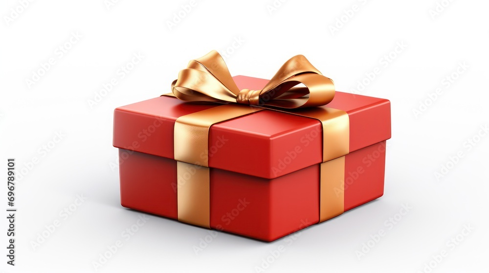 red gift box isolated on a white background red gift box isolated on a white background