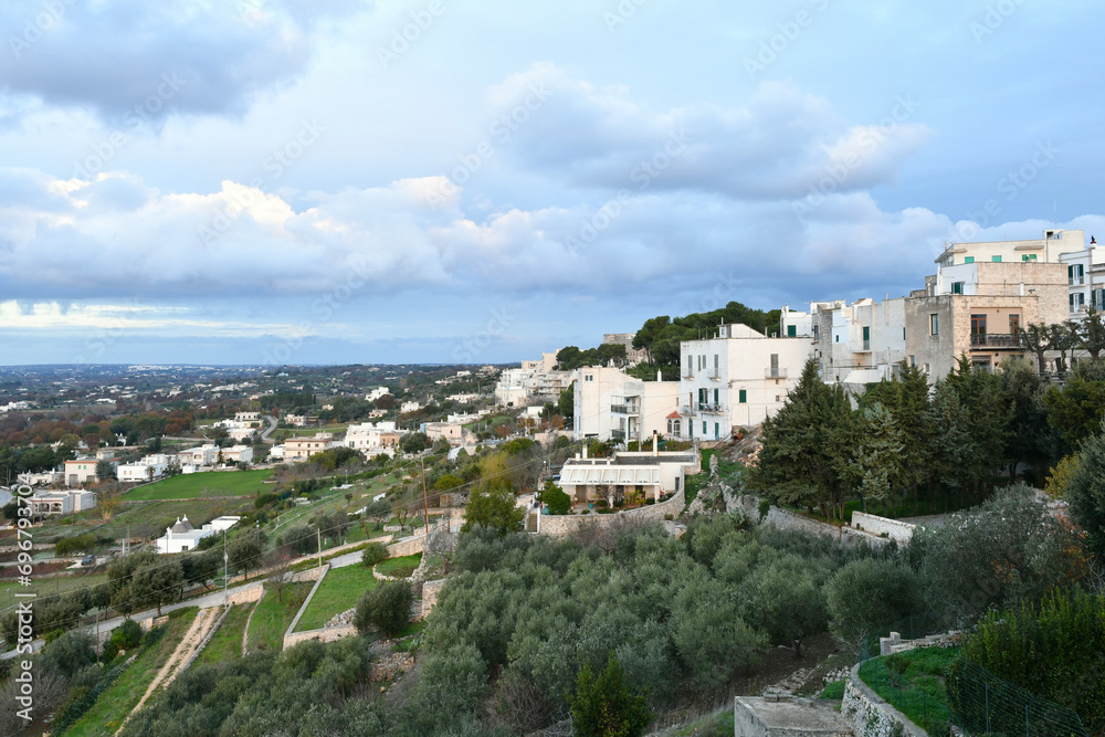 Obraz premium View of Cisternino, a village in Puglia region, Italy.