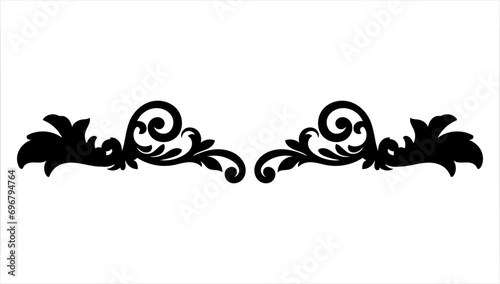 dividers, line separator. Decorative elegant retro fancy lines dividers frame border for text vector abstract hand drawn design calligraphic