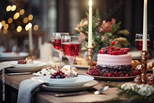 A slice of cake served on a fine china plate