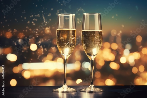 New Year s Eve Celebration - Champagne Glasses