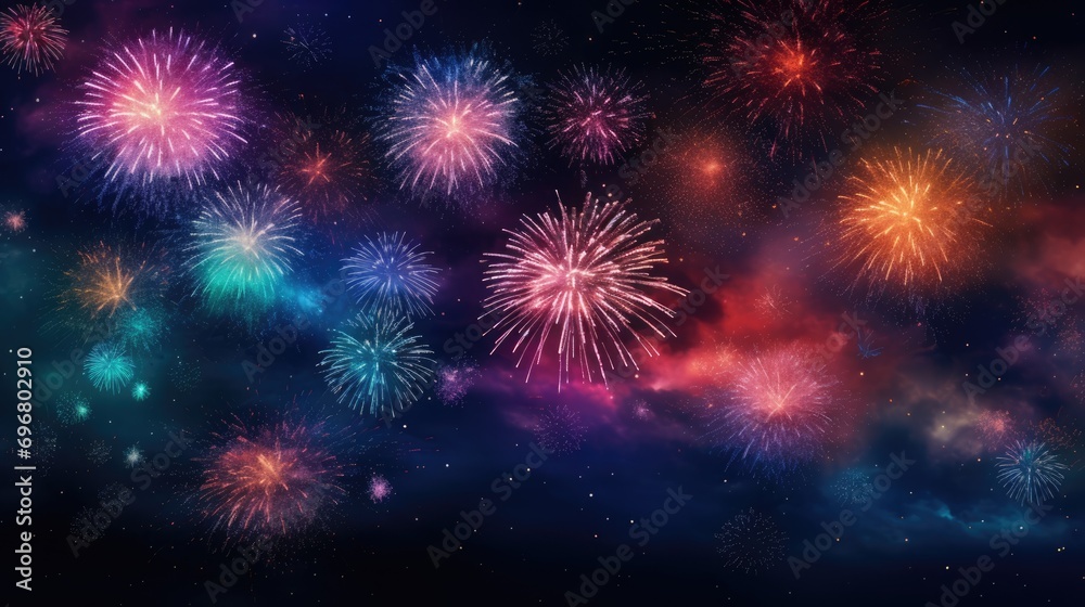 Celestial Fireworks Display