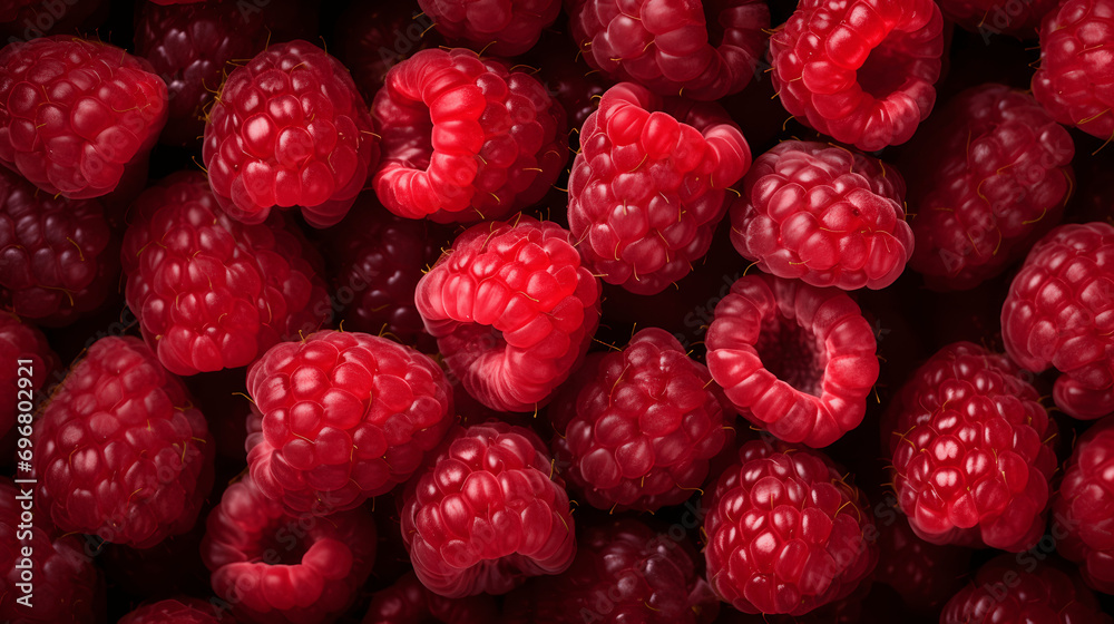 Close up of fresh raspberries with texture and color Close up of fresh raspberries with texture and color