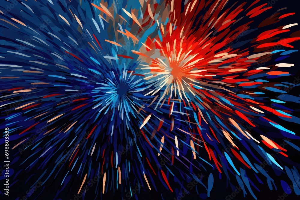 Luminous Fireworks Explosion Luminous Fireworks Explosion