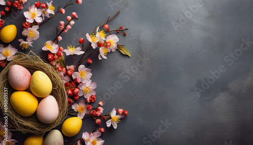 easter background with decoration