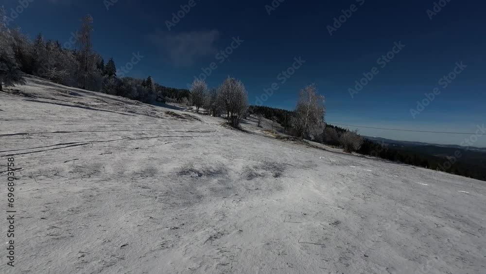 Winter Forest Nature Snow Covered Winter Trees Alpine Landscape Early Morning Sunrise Winter Forest Nature Snow Covered Winter Trees Alpine Landscape Early Morning Sunrise
