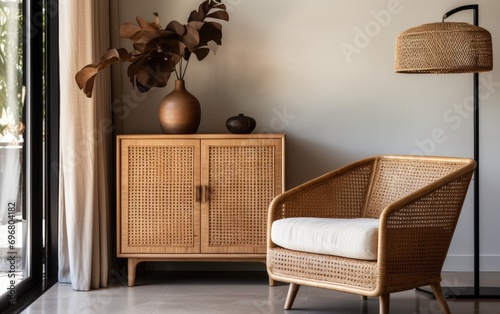 Living room interior with s...