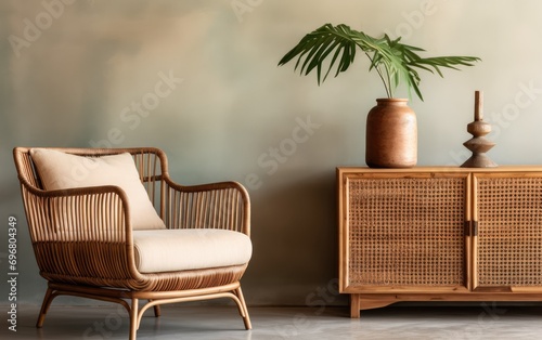 Living room interior with s...
