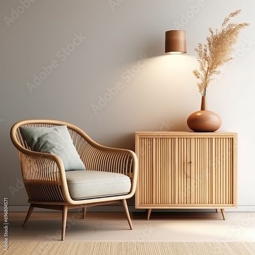 Living room interior with s...