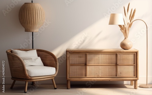 Living room interior with s...