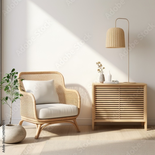 Living room interior with s...
