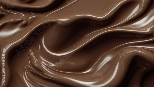 Sinfully rich chocolate meltdown. Close-up delight, background texture.