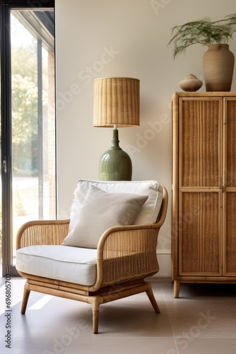 Living room interior with s...