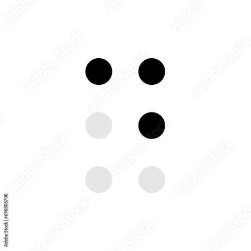Braille alphabet letter