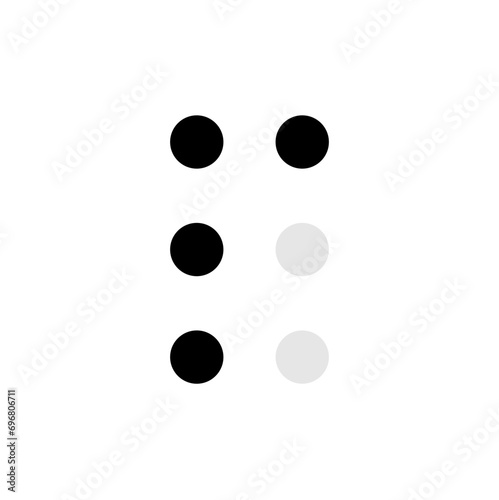 Braille alphabet letter