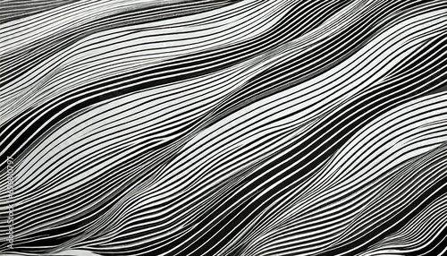 abstract background with wavy stripes repeating waves stripe texture with many lines wavy line pattern black and white illustration