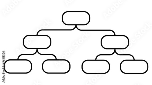 Pedigree icon family tree, family life history diagram, pedigree chart photo