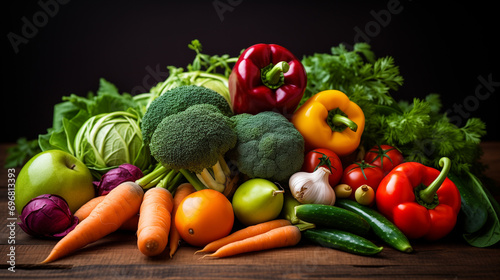 vegetables on a white background